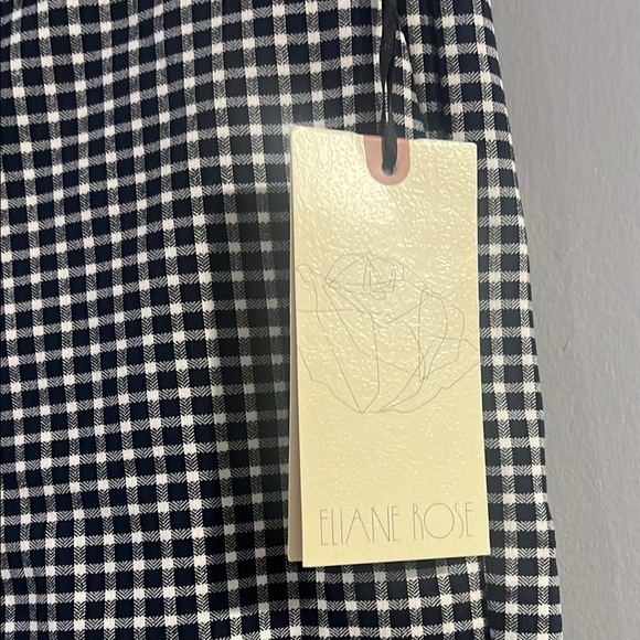 Eliane Rose Blue and White Checkered Pants Size 8 - Picture 3 of 7